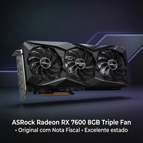 AsRock Radeon RX7600 8GB Triple Fan