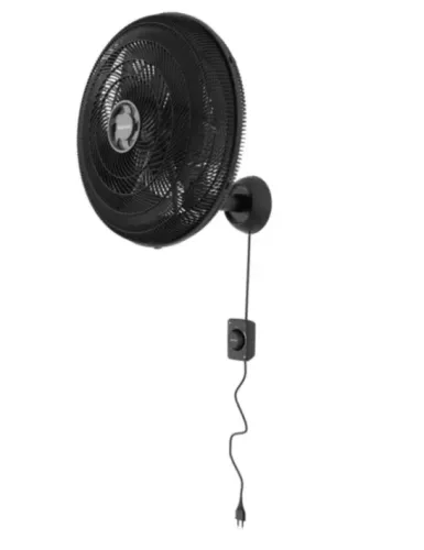 Ventilador Parede 50cm 6Pás Monta Fácil Preto Ventisol - 127V