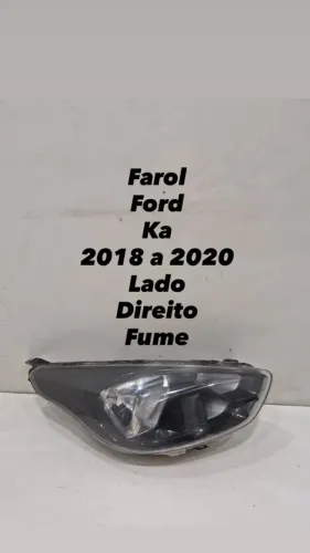 Farol Ford Ka 2018 2019 2020 Lado Direito Fume