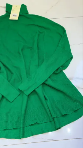 Tricô alongando verde