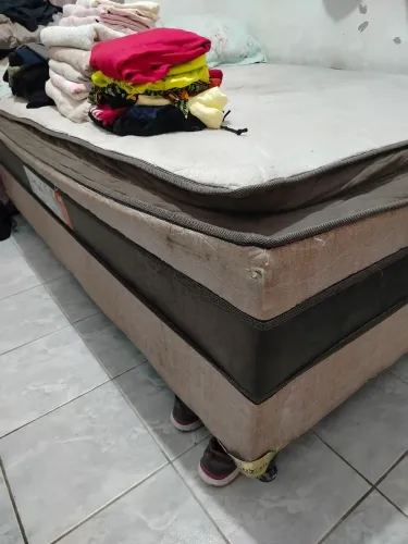 Cama box casal normal
