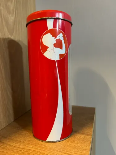 Porta-canudos Coca-Cola 22 cm x 8 cm de diâmetro