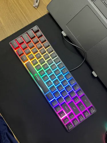 Teclado Gamer Evolut Fay Eg211 60% Backlight Luz Rainbow Rgb