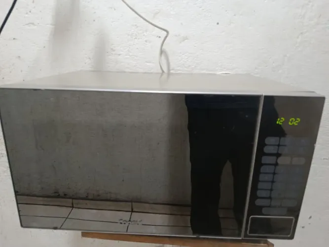 Microondas Consul Porta espelhada cinza lindo 30 litros 220v com grill 
