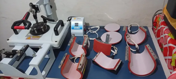 Kit prensa térmica sublimação completa mais insumos leia a descrição