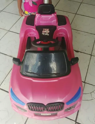 Carrinho de passeio com pedal haste para empurrarperr
