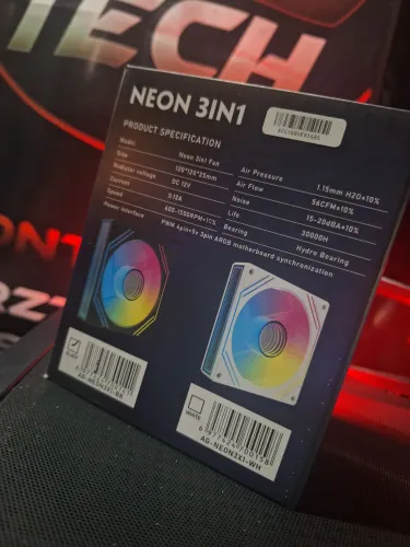 Kit 3 Fans Acegeek Neon