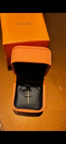 Pingente Cruz Vivara em ouro 18k