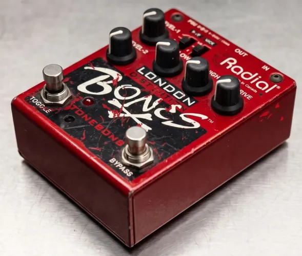 Pedal Guitarra Radial Bones London Distortion - Timbre Britânico Lendário