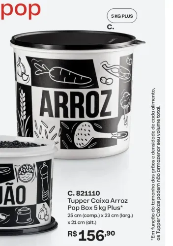 Tupperware arroz 5kg