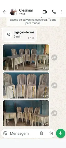 10 Jogos de mesas e cadeiras 