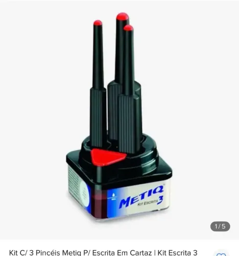 Kit com 3 pincel metiq