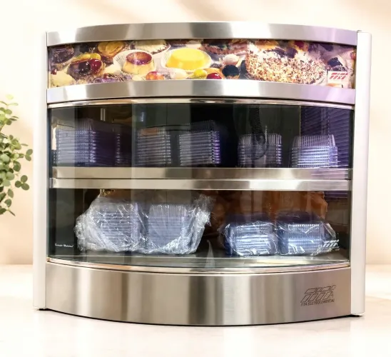 Vitrine seca para balcão com luz interna. Sacomã - SP