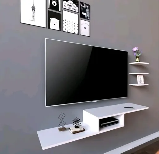 Rack Suspenso - Design Moderno com Nicho Central (105 cm)