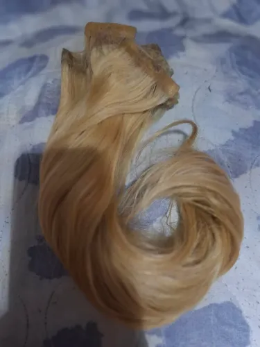 Cabelo 40cm fita adesiva 204gr