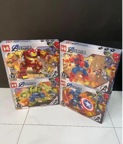 Lego blocos de montar da Marvel 4 modelos 