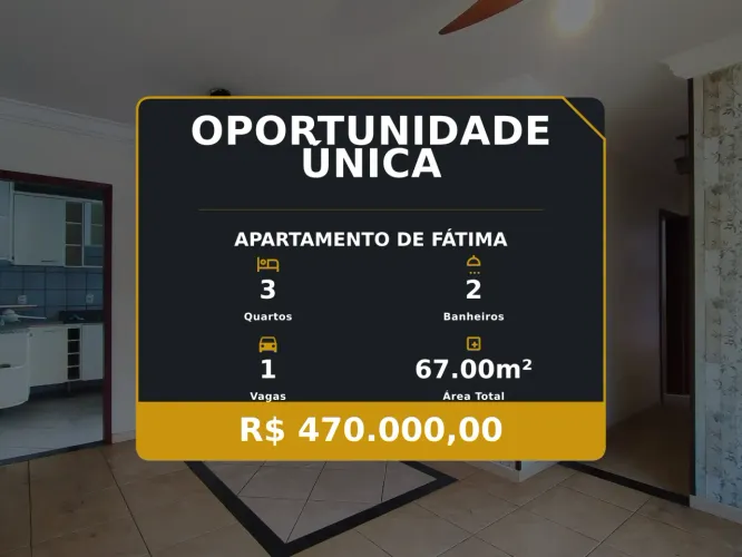 Linda Suíte e Varanda em Apartamento no Bairro de Fátima Venha Conhecer!