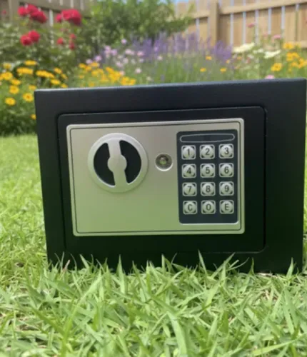 Cofre Eletrônico Aço Chave Reserva