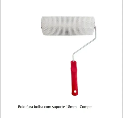 Rolo fura bolha com suporte 18mm - Compel