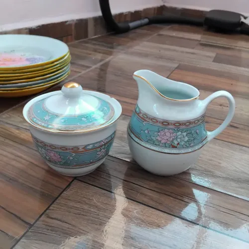Leiteira e açucareiro porcelana schimth