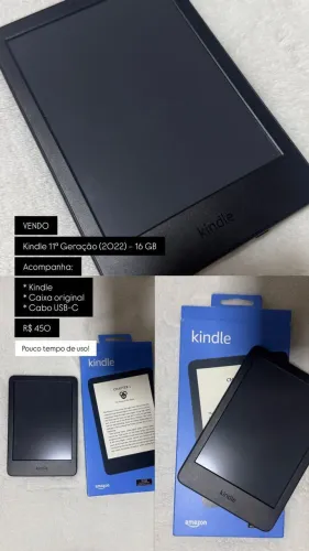 KIndle 11 geração 2022 16gb estado novo