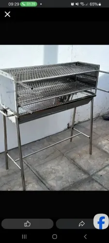 Churrasqueira inox nova dual grelha variedade metragem sou fabrica  menor valor