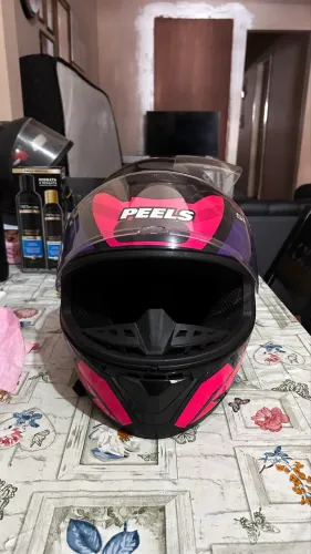 Capacete para moto fechado Peels Spike 2 II Rosa Tamanho 56