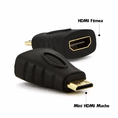  Conector Adaptador Mini Hdmi Macho X Hdmi Fêmea
