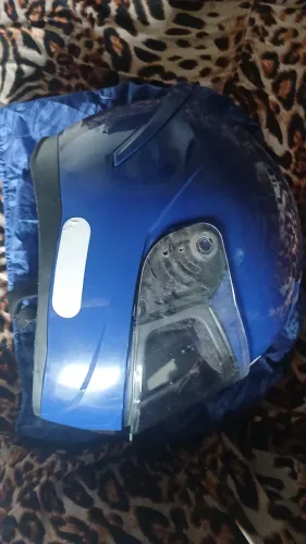 Capacete peerls azul adulto tam 62 - com proteção