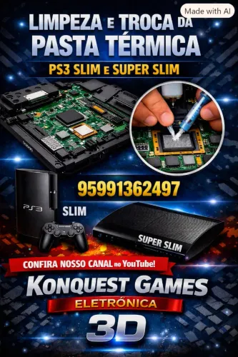 Manutenção Preventiva e Troca da Pasta Térmica Ps3 Slim e Super Slim