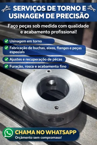 SERVIÇOS DE TORNO E USINAGEM