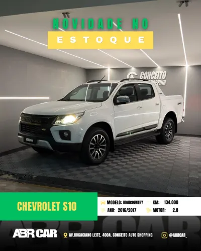 Chevrolet S10 P-up H.country 2.8 4X4 CD Dies.aut. 2017
