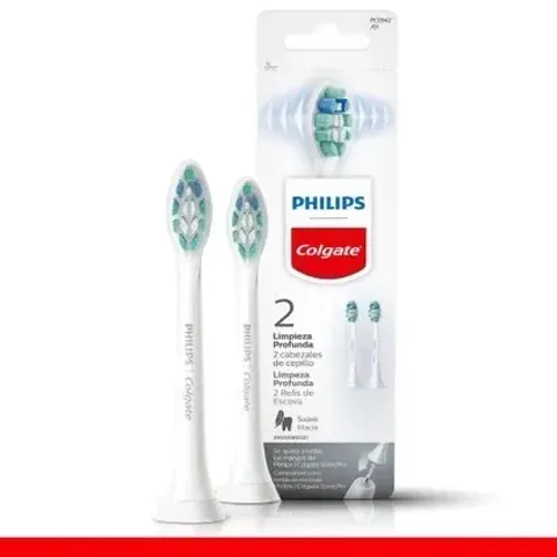 Refil Para Escova Elétrica Colgate Philips Sonicpro Limpeza Profunda - 2 Unidades