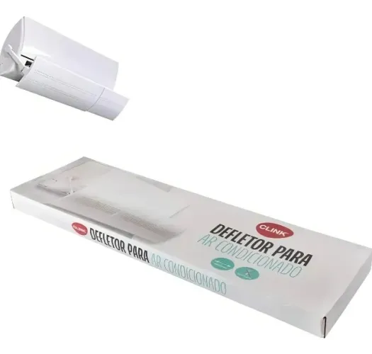 Defletor Ar Condicionado Split Tamanho Ajustável Até 100 Branco