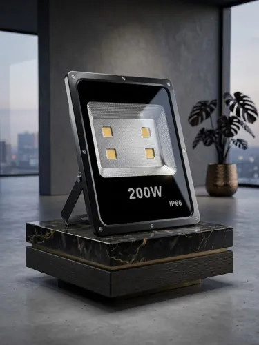 Holofote refletor Led gigante de 200W Bivolt. A Prova dgua IP66..em perfeito estado.