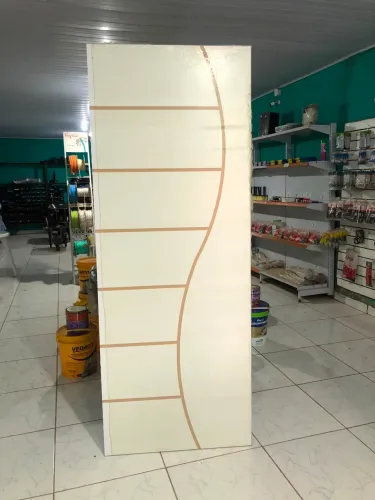 Porta Frisada Branca 80cmx2.10 Altura