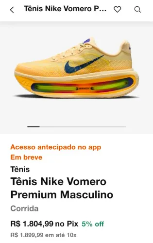 Tênis nike vomero premium