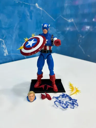 Boneco Action figure Capitão América Marvel Legends Aniversário de 20 anos