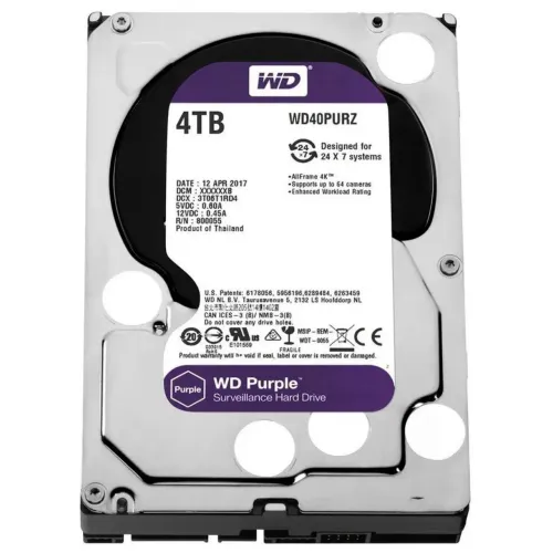 HD WD Purple 4TB novo 