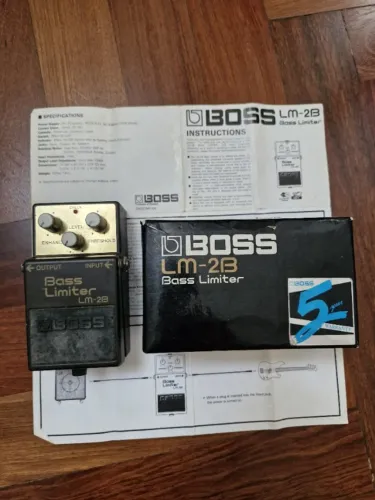 Pedal Bass Limiter Boss LM-2B Vintage (Anos 90) - Na Caixa Com Manual