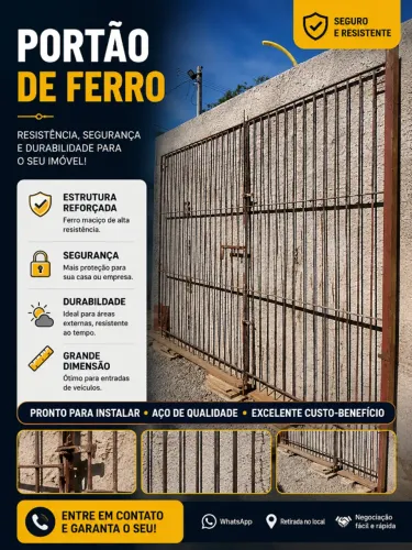 Portão 3,00 C x 2,20 A