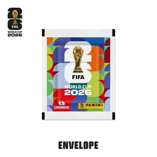 Envelope Figurinha Copa Do Mundo 2026 7 figurinhas Original