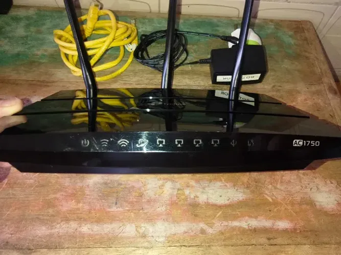 roteador tp-link archer a7 ac1750 wireless dual band gigabit - usado