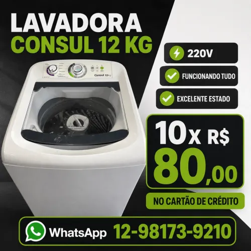 Venda máquina de lavar roupa 12kg consul