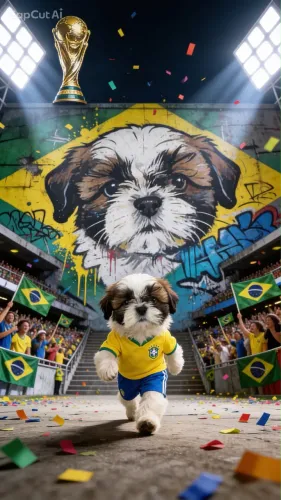 Shitz macho com 2 meses de vida 