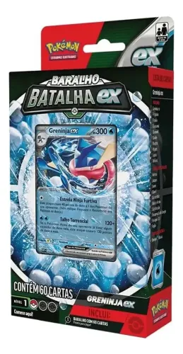 Jogo De Cartas Colecionáveis Pokémom Copag Carta Greninja Ex X Caixa De 1 Mazo Con 60 Cart