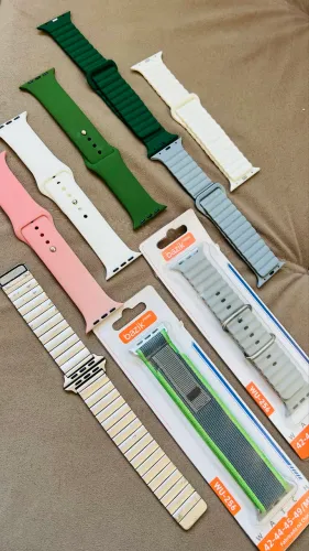 Pulseiras Apple Watch kit com 9 pulseiras tudo completo 42 49mm