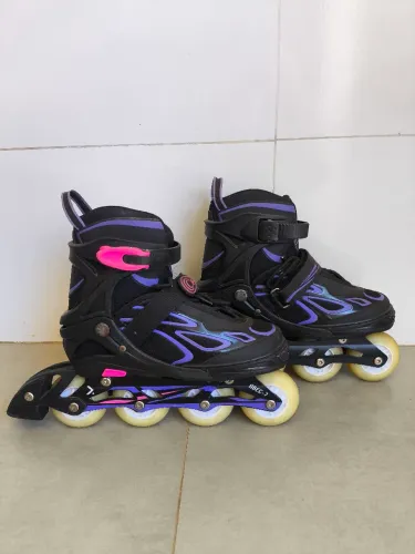 Patins Oxer Abec-7 Rosa com Preto inline