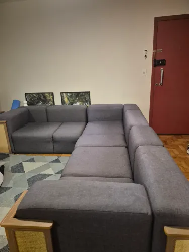 Sofá modular com 3 módulos separados