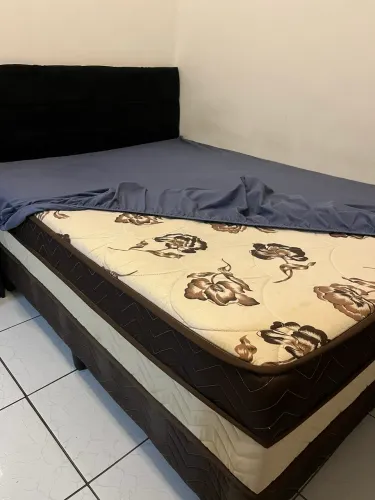 Cama BOX casal - Molas ensacadas + Cabeceira